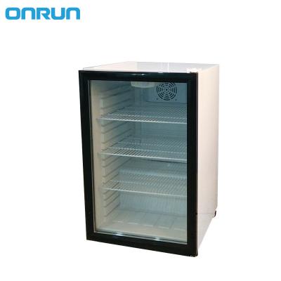 China SC-130 130l Vertical Single-temperature Single Display Refrigerator Glass Door for sale