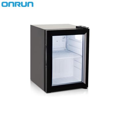 China High Quality Compressor SC-21 Home Appliances Mini Fridge Glass Refrigerator Small Size for sale