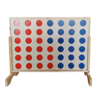 China Custom Wooden 4 4FT Party Game/Garden Game in One Row Wooden Game Funny Party Board Game Connect 4 Four Game for sale