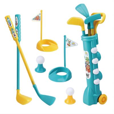 China Display.etc MINI INDOOR AND OUTDOOR KIDS TOYS GOLF CLUB GAME PLASTIC SET for sale