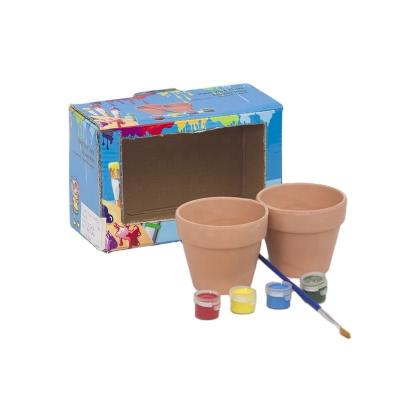 China DIY CERAMIC CERAMIC FLOWER POT PAINT YOUR OWN STYLE for sale