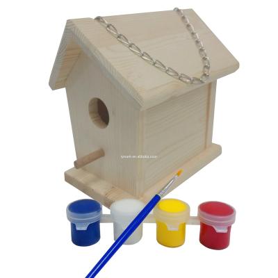 China Eco - Friendly Diy Feeder Unfinished Decorative Garden Aviary Sustainable Bird Crafts for sale