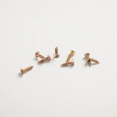 China Customized High Quality White Galvanized Countersunk Chipboard Screws On Furniture MDF Screws for sale