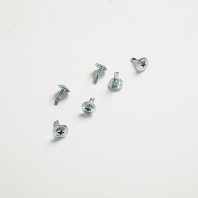 China Truss Factory Price Modified Truss Head Blue/White Galvanized Individual Phillips Drive Drilling Screws Made in China for sale