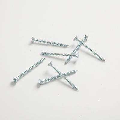 China Factory DIN7505 Factory Manufacturer Zinc Furniture White Chipboard Screw Tapping Fasteners for sale