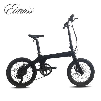 China 20inch carbon fiber carbon fiber frame electric bicycle with 36v 6.4ah seatpost battery for sale