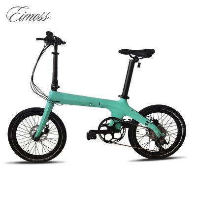 China Carbon fiber tube hid battery 6.4 Seat oh carbon fiber e bike folding city electric bicycle for sale