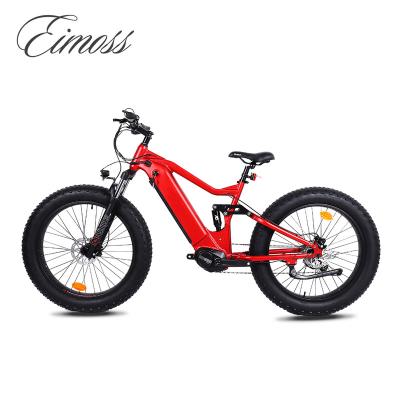 China Fat tire aluminum alloy 500W M600 mid drive electric bike full suspension electric bicycle on sale for sale