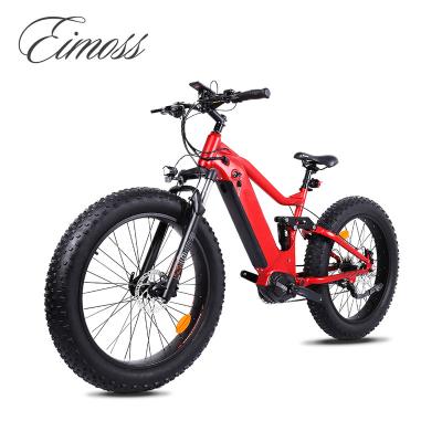 China Aluminum alloy 500w mid drive electric mountain bike double suspension ebike for sale