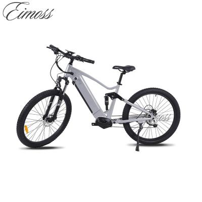 China Aluminum Alloy New Arrival 27.5 Inch E Bicycle With Full Center Suspension 30km/h Motor City Electric Mountain Bike for sale