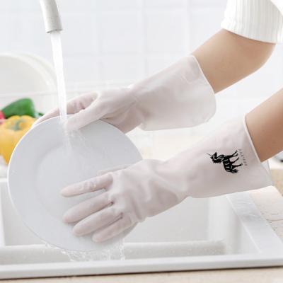 China Comfortable latex household gloves/rubber cleaning glove/waterproof rubber gloves for kitchen for sale