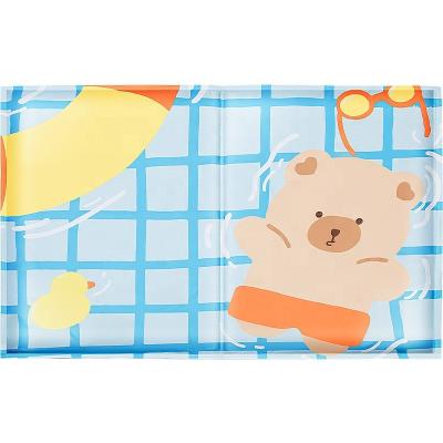 China Cooling Pet Cooling Mat Waterproof In Summer For Sleeping Food And Water Indoors Outdoors Or In The Car for sale