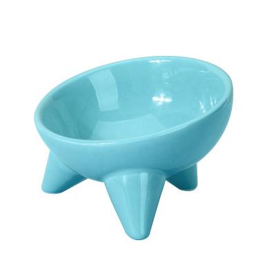 China Sustainable Pet Feeding And Water Feeding Ceramic Bowl For Cat And Dog Large Capacity Non-Skid for sale