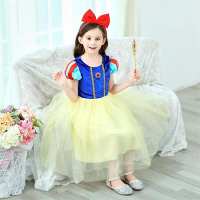 China Halloween Costume Christmas Cosplay Kids Cosplay Costume Princess Snow White Cotton Dress for sale