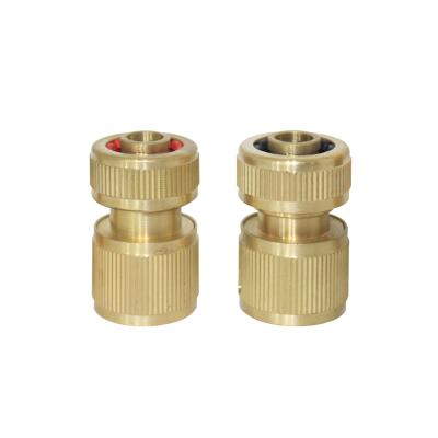 China Flexible Brass American Garden Hose Swivel Connector Quick Connect Equal Fittings for sale