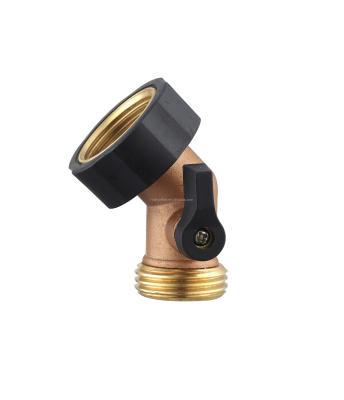 China Garden Hose Accesorries Garden Hose Ball Valve Hose Tap Connector Cut Off Valve / Elbow Valve for sale