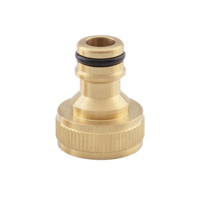 China increase brass metal hose fitting best selling brass garden hose faucet connector assembly equal for sale