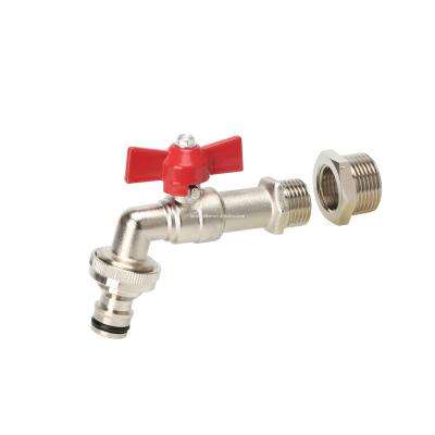 China Farmhouse Garden Hose Faucet Ball Valve Bibcock/Water Faucet/Garden Outdoor Brass Faucet for sale