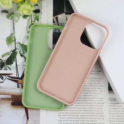 China Shockproof Phone Case For Apple 13 Liquid Silicone Mobile Phone Shell For iphone 13 Pro Max Big Hole Inclusive Cover Phone Sleeve for sale