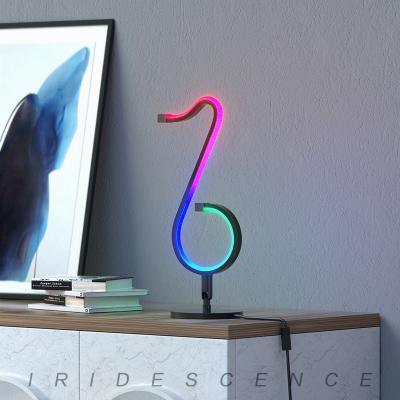 China Creative Color Commercial Magic Collection RGB Lamp Bedside Bedroom Bedside Wall Atmosphere Lamp Note Light Night Use Desk Light RGB for sale