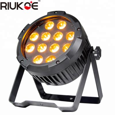 China Outdoor Waterproof DMX 12x18w RGBAWUV 6in1 IP65 LED DJ Flat Par 64 Stage Light Par 64 Box ledpar for sale