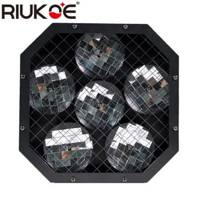 China Stage Decoration 2021 Mirror 6 Dish Disco Dance Magic Reflector Dmx Moonflower DJ Effect Colorful Starlit Light for sale