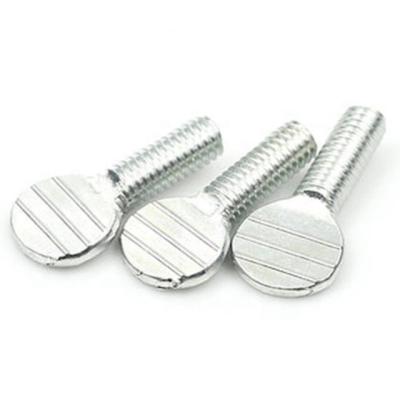 China Pan High Quality Shovel Head Thumb Screws Plate Tight Head Grip Wave Finger Tennis Thumb Flat Head Bolt for sale