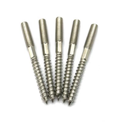 China Pan Popular Double End Screw Set Bathroom Accessories Screw Sanitary Fixings Double Head Screw Set for sale