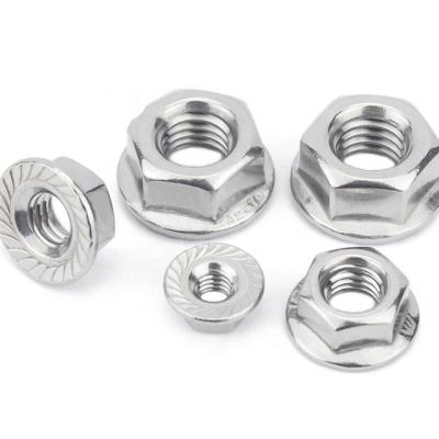 China Heavy Industry Factory Selling Stainless Steel Flange Nut Hex Flange Nut Flange Nut for sale