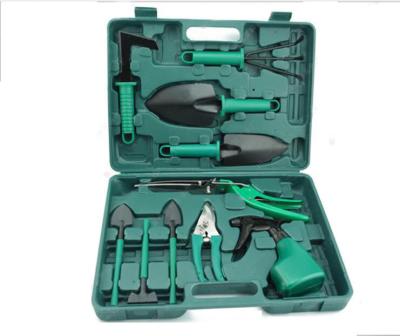 China New Multi Functional Appliances Shovel, Rake, Scissors, Garden Tool Kit 10 Pieces Garden Watering Box Garden Supplies for sale