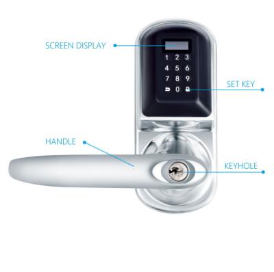 China High Quality WE.LOCK Stainless Steel Digital Password Code Smart Locks (Silver) For Home for sale