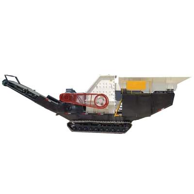 China Mobile Concrete Waste Stone Crusher 80t/h Construction Waste Crusher Hammer Crusher 1010 Remote Control Operation for sale