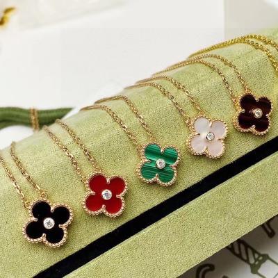 China Wholesale Female Jewelry Bracelet S925 Four Leaf Clover Bangle Exquisite Silver Lucky High Quality CLASSIC Agate Jewelry Bracelet Ma for sale