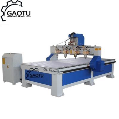 China Hotels Woodworking One Process Four Heads CNC Router Machine for sale