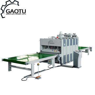 China Building Material Shops Woodworking Machine Automatic Hot Press Machine With Loading And Unloading Function for sale