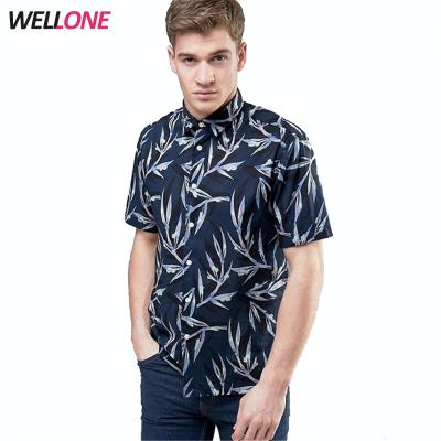 China Anti-pilling High Quality Summer Sublimation Custom Your Design Vacation 100% Polyester Shorts Sleeve Painting Casual Shirt for sale