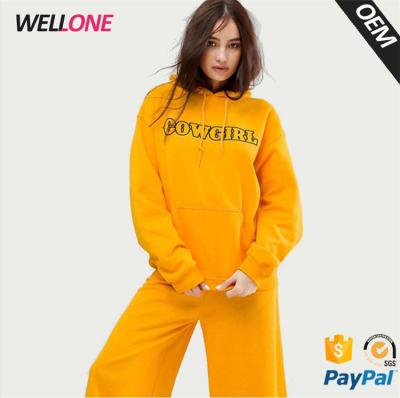 China China factory OEM anti-pilling winter 300grams many colors 50%cotton 50%polyester fleece oversized girl hoodie for sale