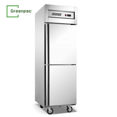 China Single-temperature Two Doors Fridge Equipment Stainless Steel Commercial Refrigerator Kitchen Freezer for sale