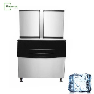 China Large capacity commercial cube ice maker machine 681kg per day stainless steel ice maker for sale