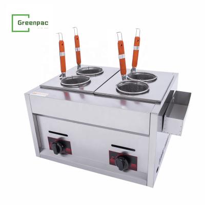 China food & Commercial Noodle Cooker Beverage Stores Beverage Stores Gas 4-Hole Pasta Cooker Multifunctional Stainless Steel Cateing Equipment for sale