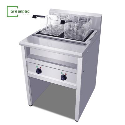 China Restaurant High Quality Commercial Vertical Electric Deep Fryer Stainless Steel Extra Thick Electric Frye Catering Equipment for sale