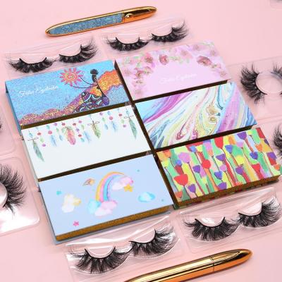 China Natural Wholesale Custom 6d Long False Mink Eyelash Label Cruelty Free Vegan Whips Silk 6d Eyelashes for sale