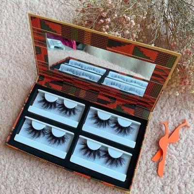 China Wholesale Durable Own Brand Box Private Label 3D Faux Mink 25MM Eyelashes Mink Eye Lash 25MM Packaging Seller Custom Packaging for sale