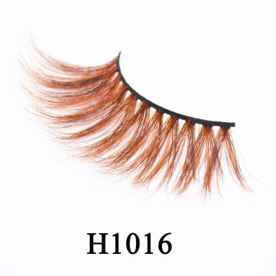 China Durable 100% Cruelty Free Mink Lashes Colored 5d Mink Fur Strip Eye Lashes Multi Colored Rainbow Color Lashes for sale