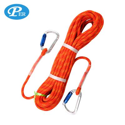 China High Strength High Quality Climbing Safety Rope Nylon Climbing Static Rope With Hook for sale