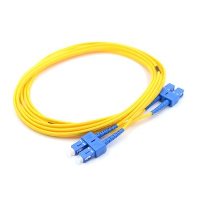 China FTTX FTTH SC/UPC-SC/UPC Single Mode 9/125 3.0mm SC to SC Duplex SM OS2 Fiber Patch Cable for sale