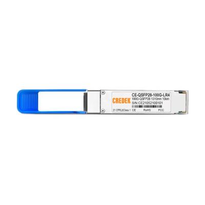 China FTTX FTTB FTTH 100G LR4 Module QSFP28 LR4 1310nm 10KM DDM DOM100GBASE-LR4 100G QSFP28 LR4 Optical Transceiver for sale