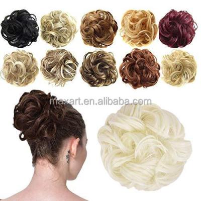 China Synthetic High Temperature Synthetic Hair Bun Fake Bun Hair Bun Messy Fiber Hair Bun Extensions for sale