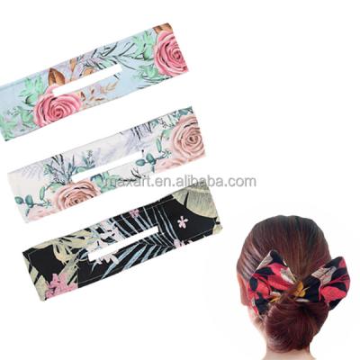 China French Magic Multicolor Magic Cloth Clip Strong Flexible Reusable Twist Cloth Hair Bun Maker Hair Styling Tool for sale