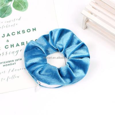 China Fashionable Soft Elastic Hair Band and Shiny Velvet Hair Scrunchies Rubber Band Hair Ties Good for Ponytail Decoration and Dance Competition Hairstyle for sale